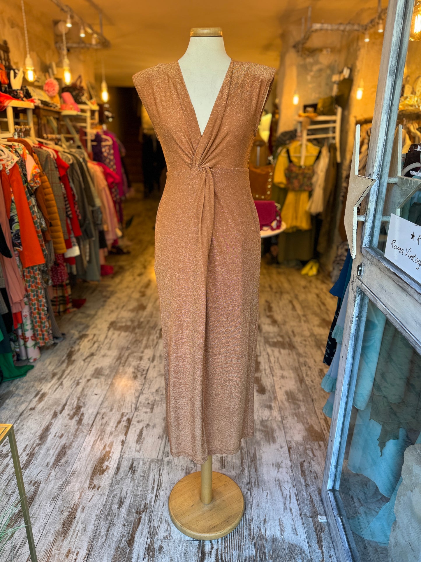 ABITO STEFANEL LUREX ARANCIO