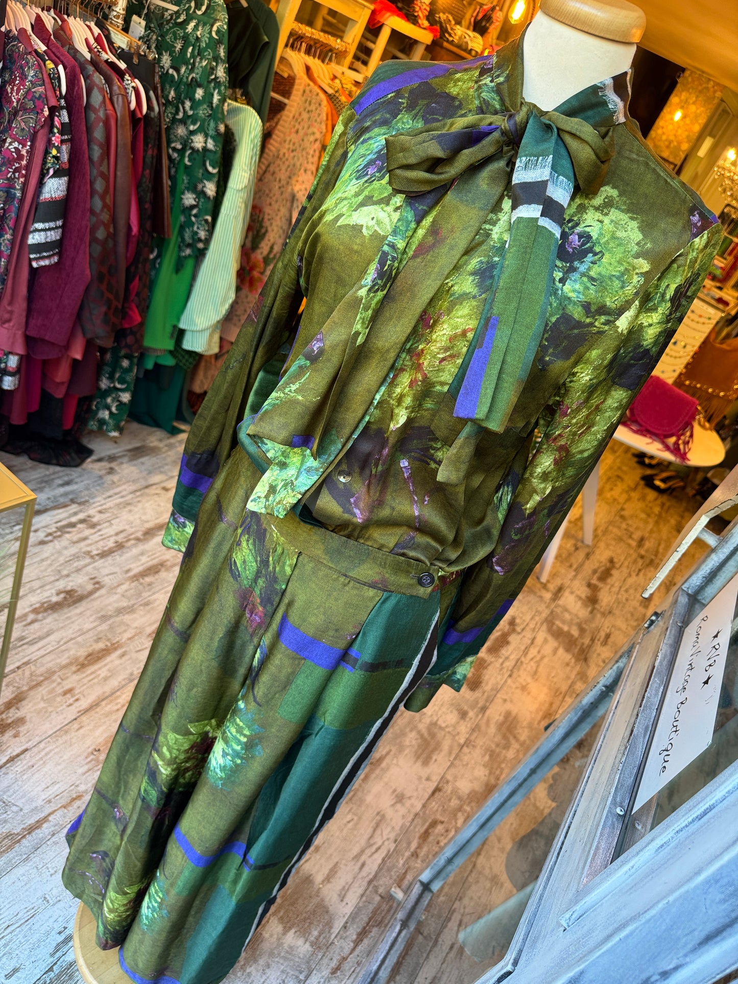 TUTA MARIA GRAZIA PANIZZI FANTASIA VERDE MILITARE