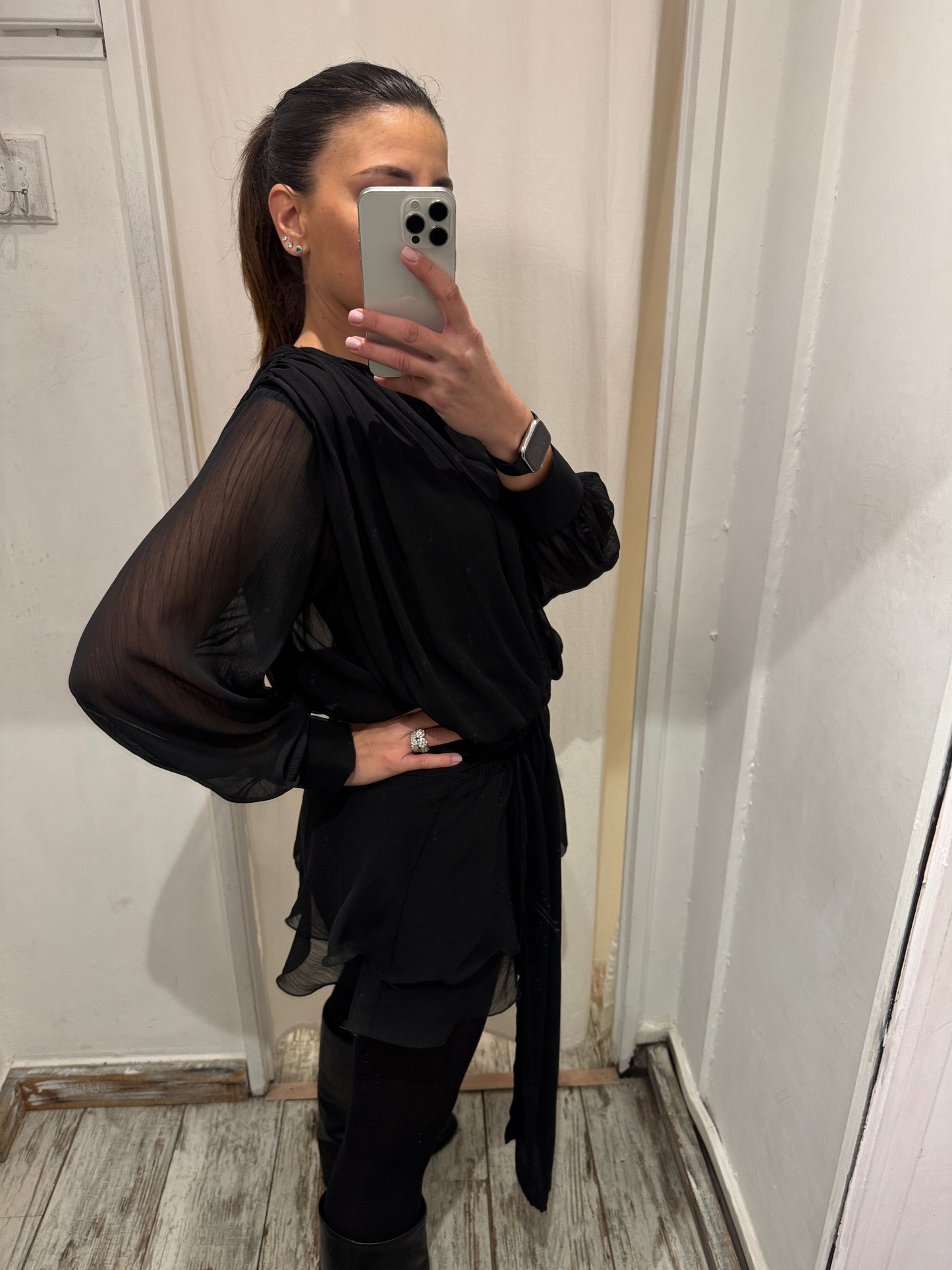 NEW COLLECTION - ABITO CHIFFON NERO