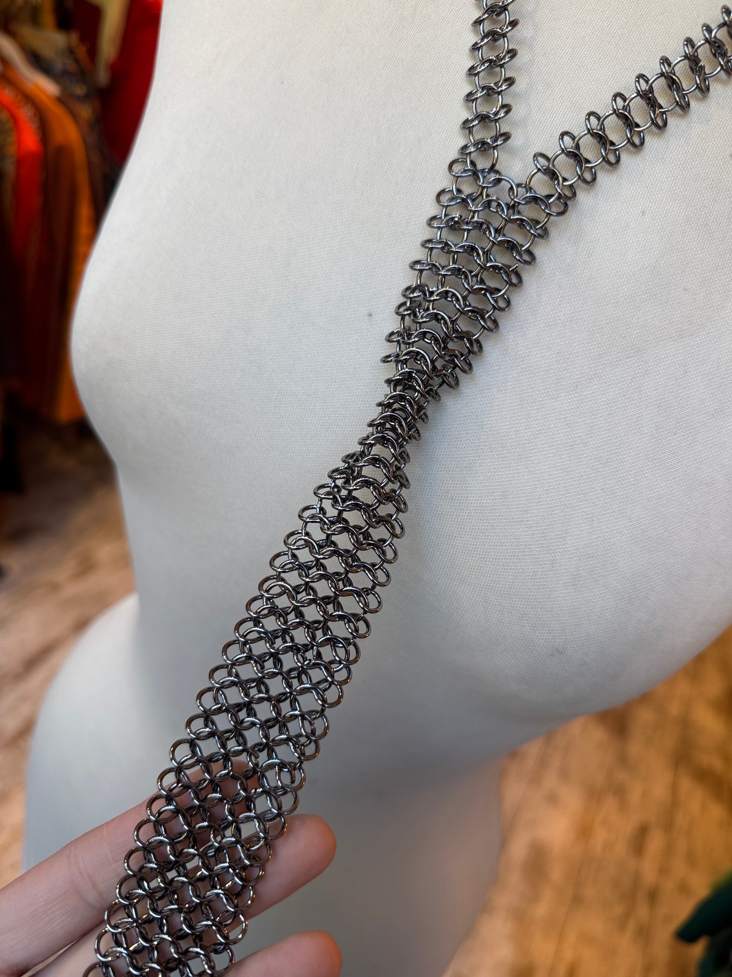 COLLANA A CRAVATTA METAL