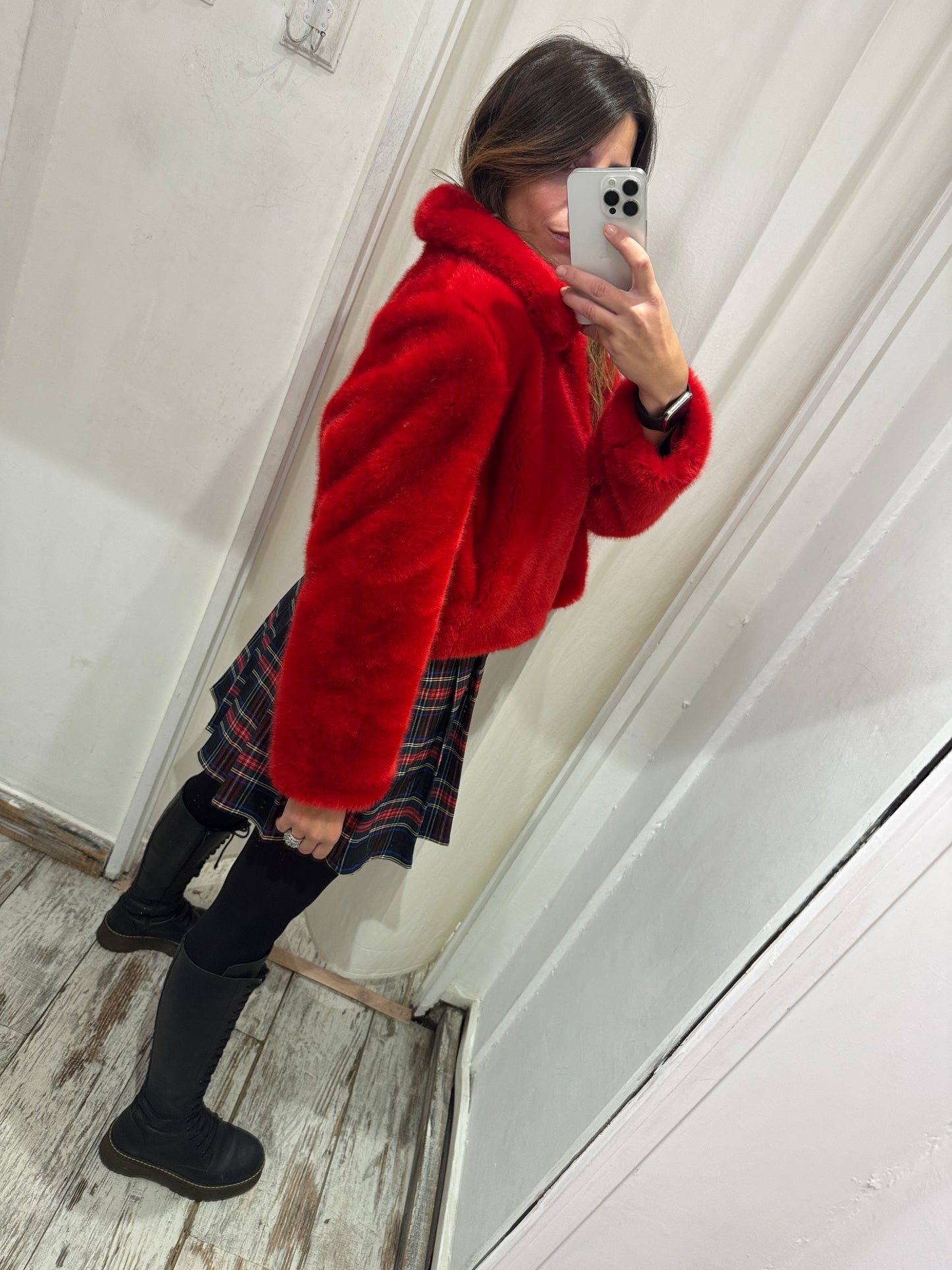 ECOPELLICCIA ZARA ROSSO