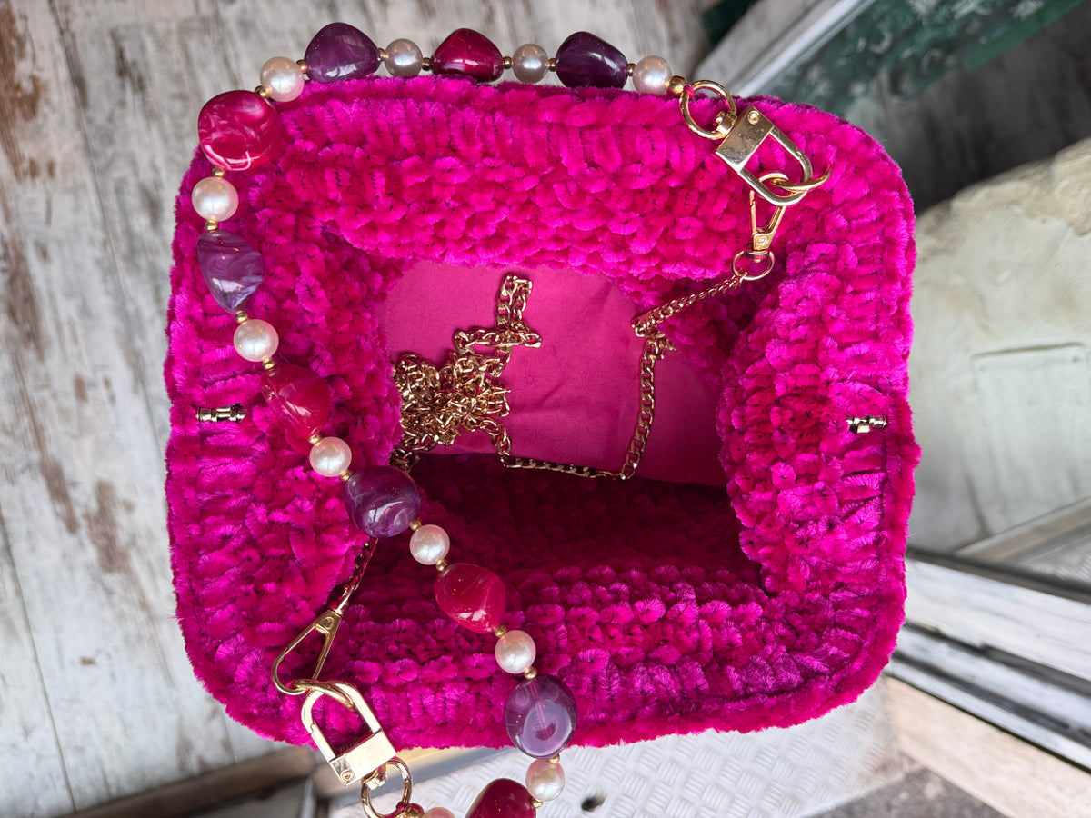 POCHETTE CINIGLIA FUCSIA