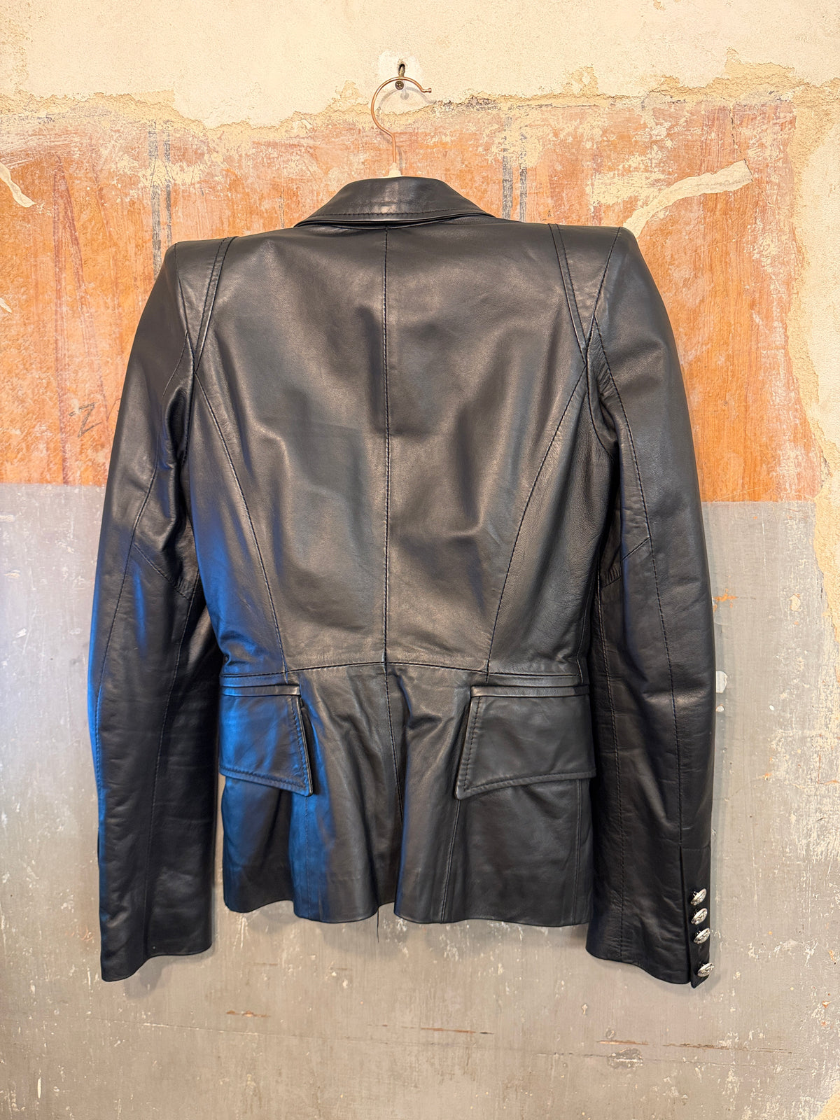 BLAZER ADELE FADO PELLE NERO