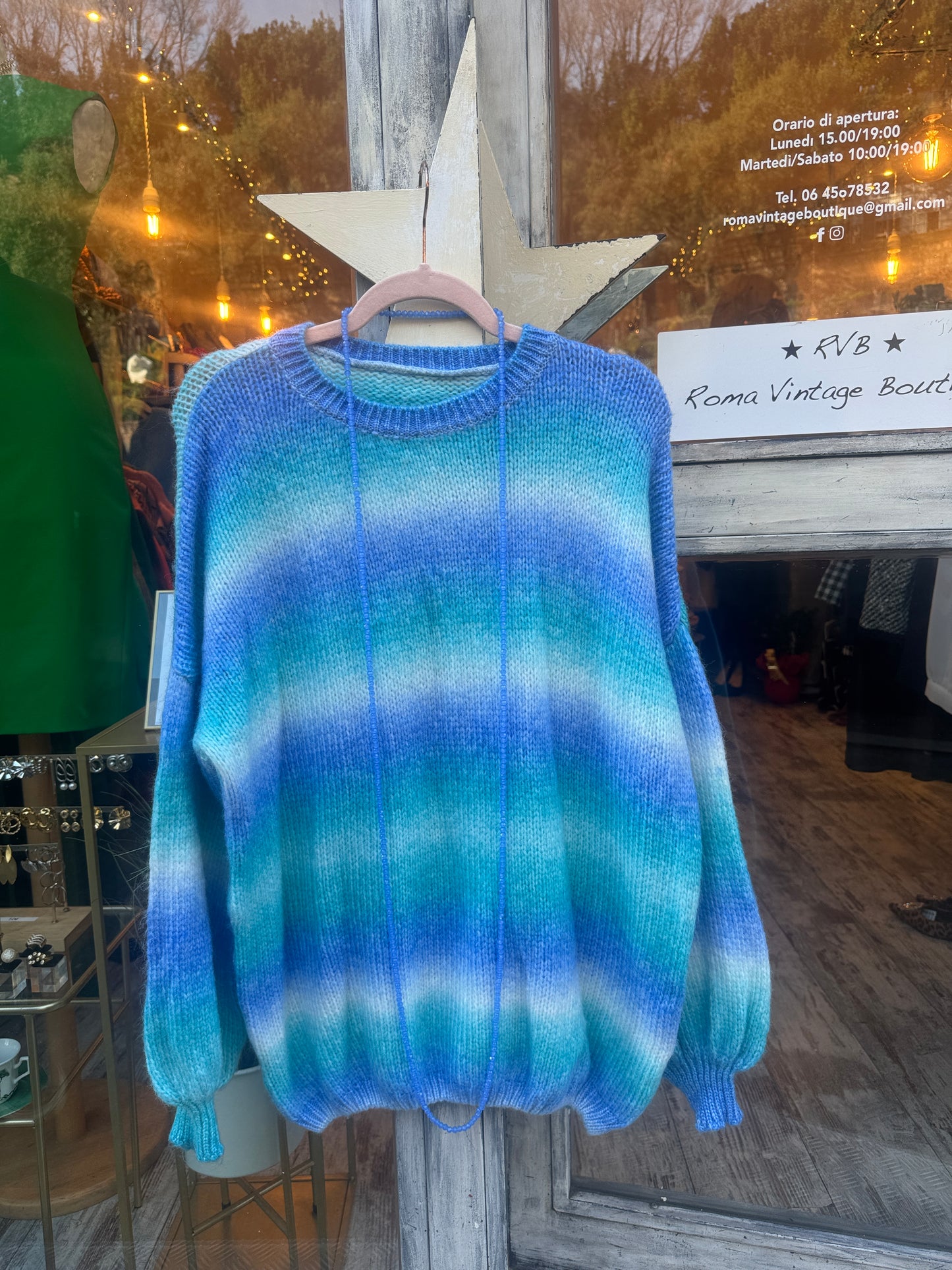 MAGLIA SFUMATA AZZURRA