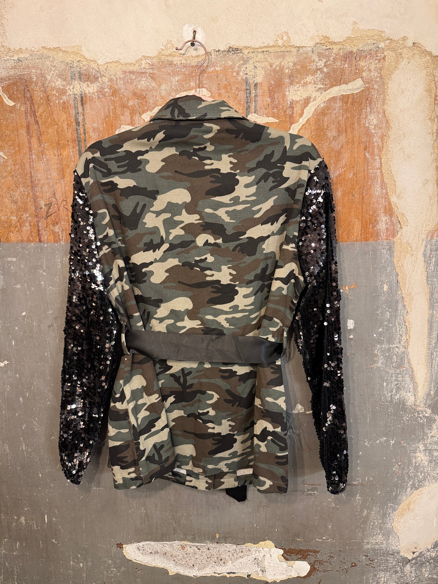 SAHARIANA CAMOUFLAGE CON PAILLETTES