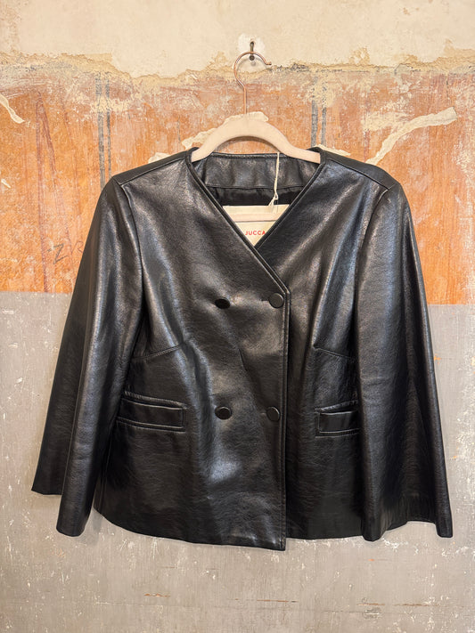 GIACCA JUCCA ECOPELLE NERO