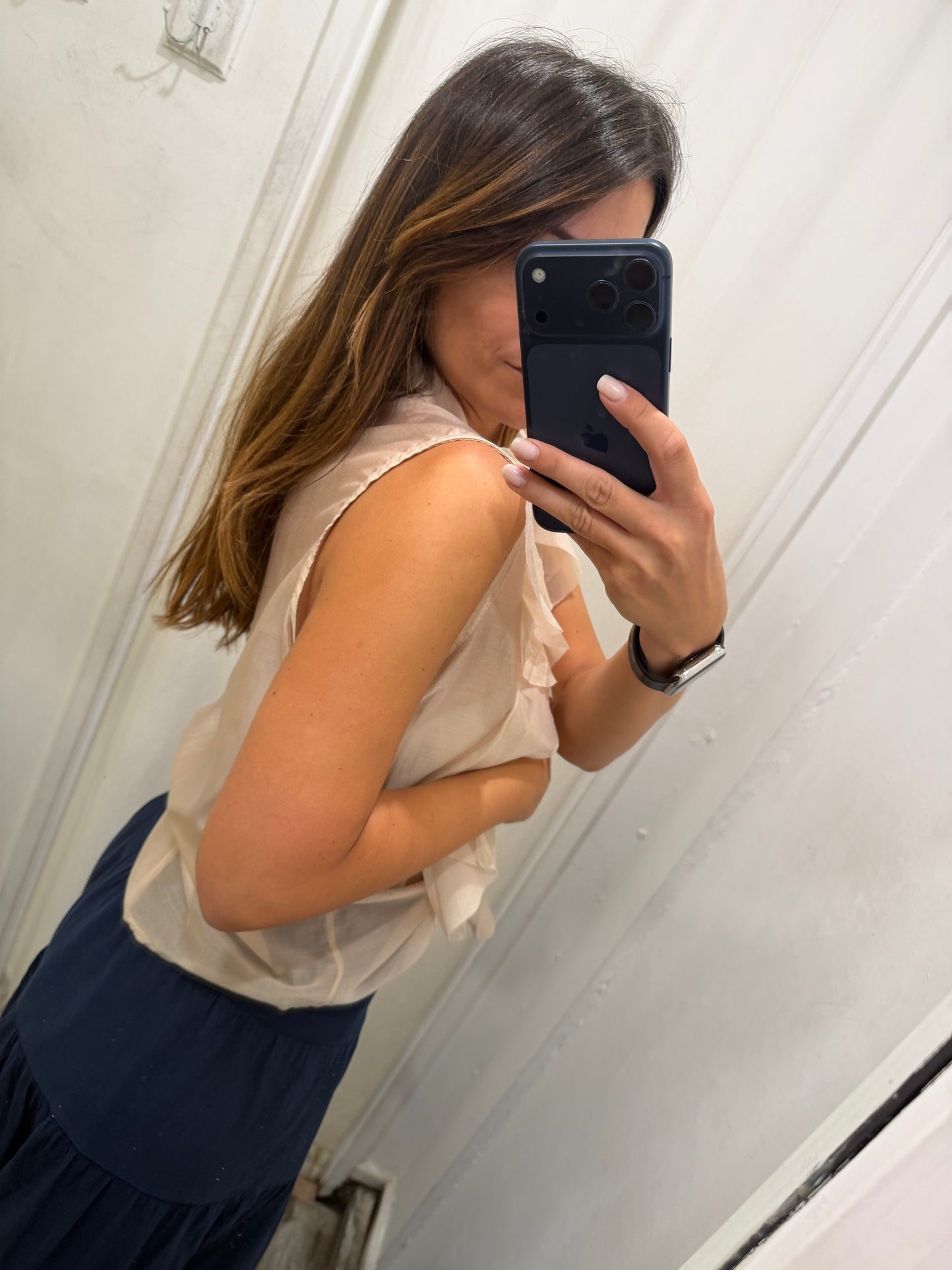 CAMICIA ROUCHES NUDE