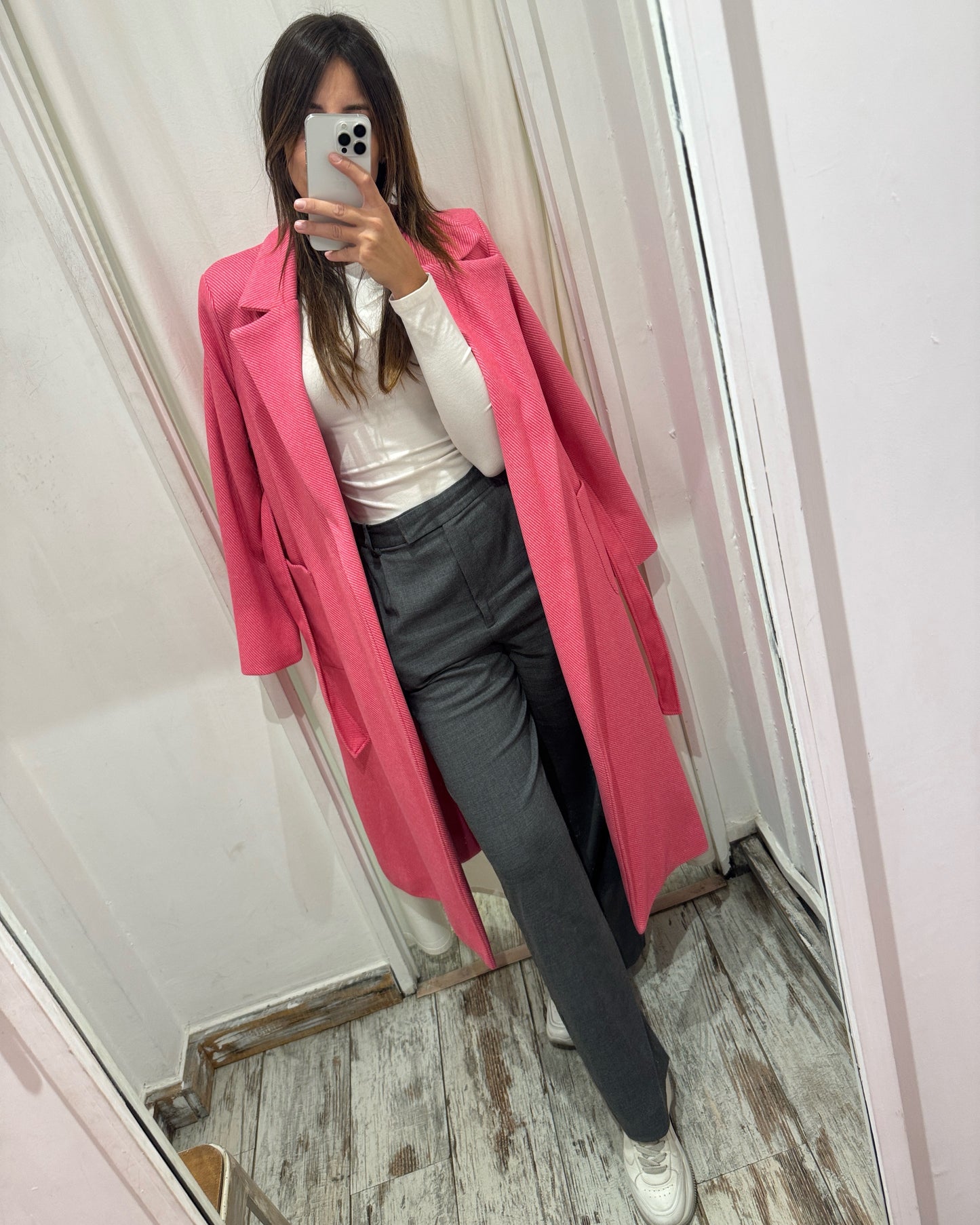 CAPPOTTO LE ROBE A VESTAGLIA ROSA