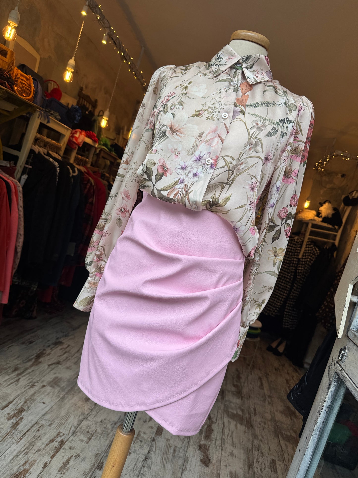 NEW COLLECTION - GONNA DRAPPEGGIATA ROSA