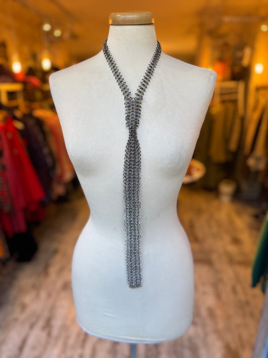 COLLANA A CRAVATTA METAL