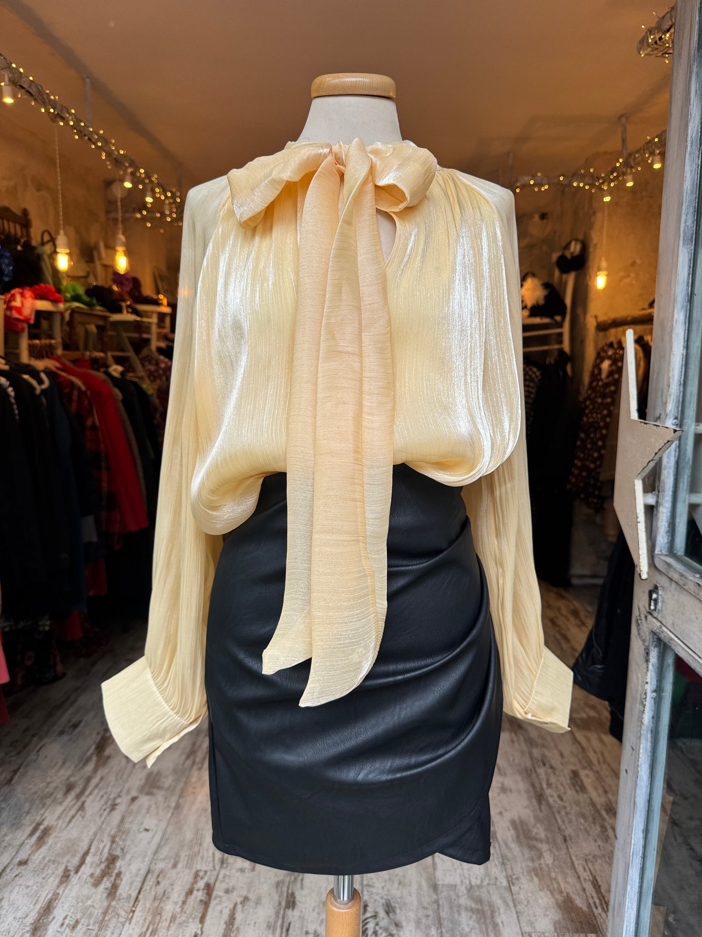 NEW COLLECTION - GONNA DRAPPEGGIATA NERA