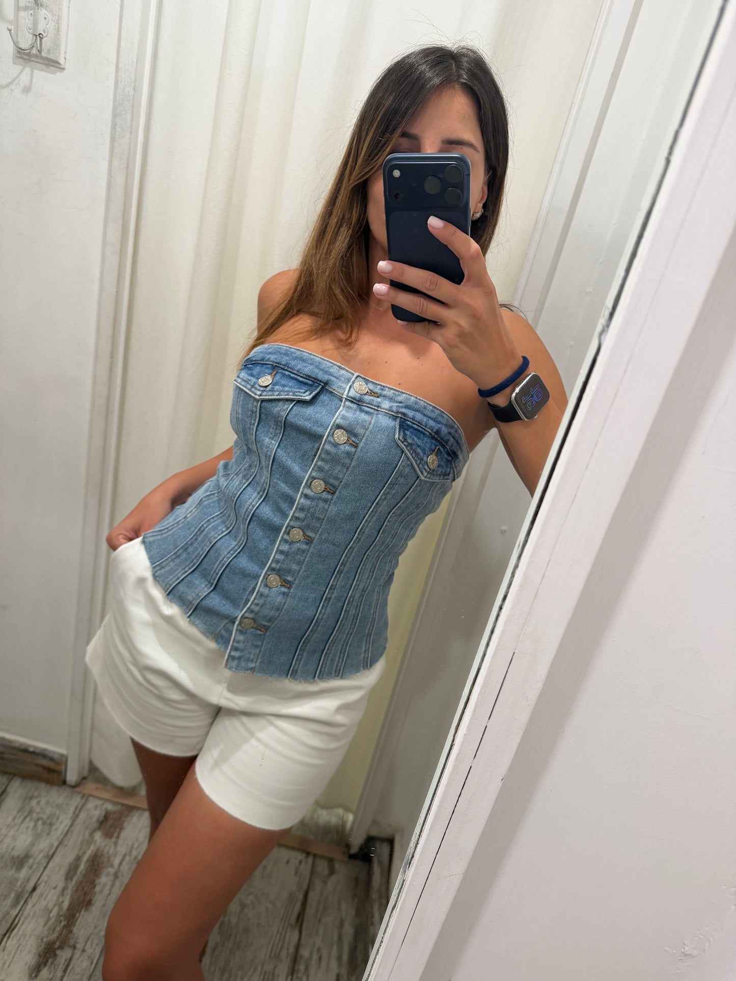 CORPETTO DENIM CON BOTTONI