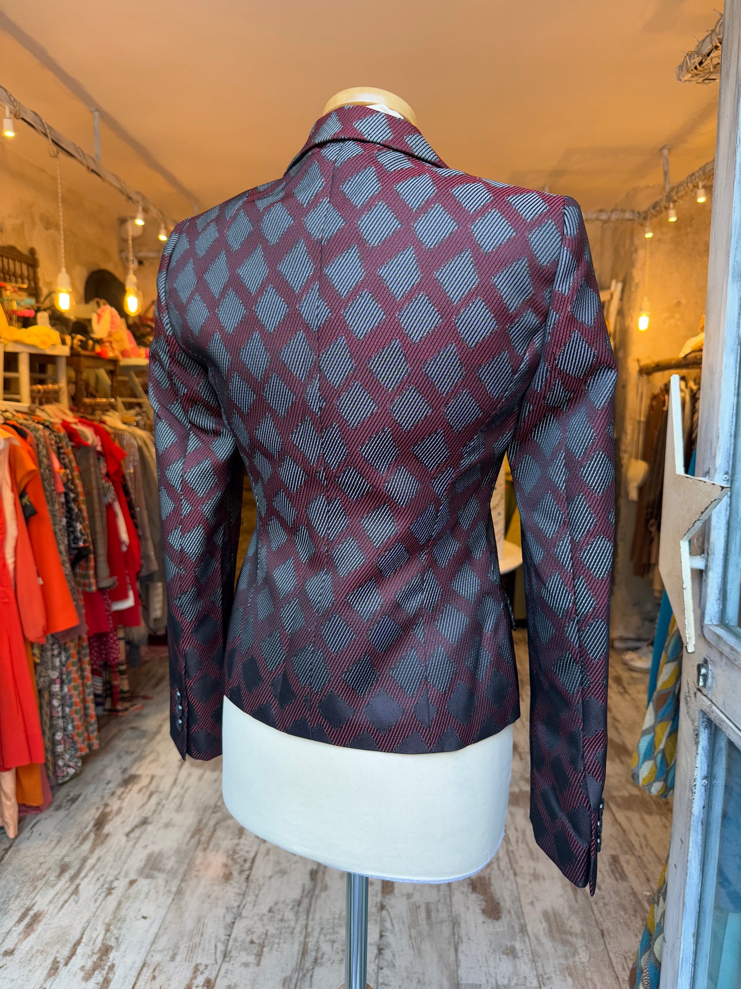 BLAZER EMPORIO ARMANI BORDEAUX FANTASIA