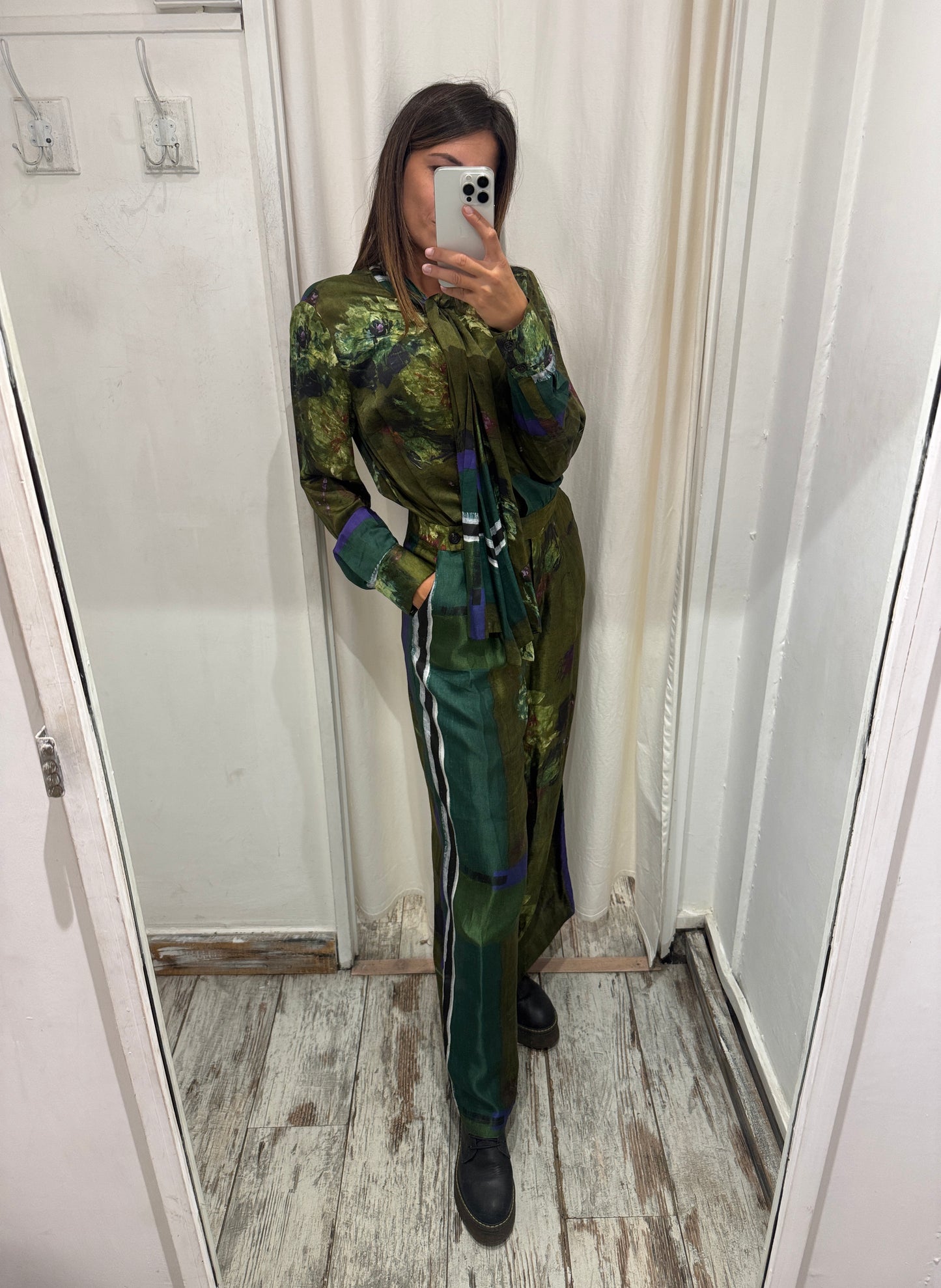 TUTA MARIA GRAZIA PANIZZI FANTASIA VERDE MILITARE