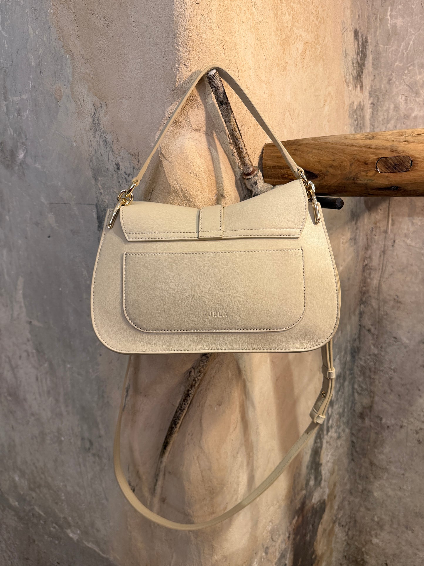 BORSA FURLA FLOW PELLE PANNA
