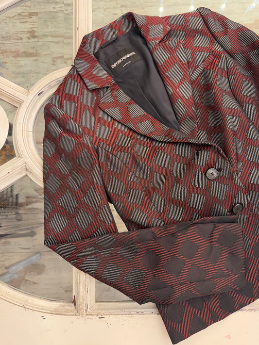 BLAZER EMPORIO ARMANI BORDEAUX FANTASIA