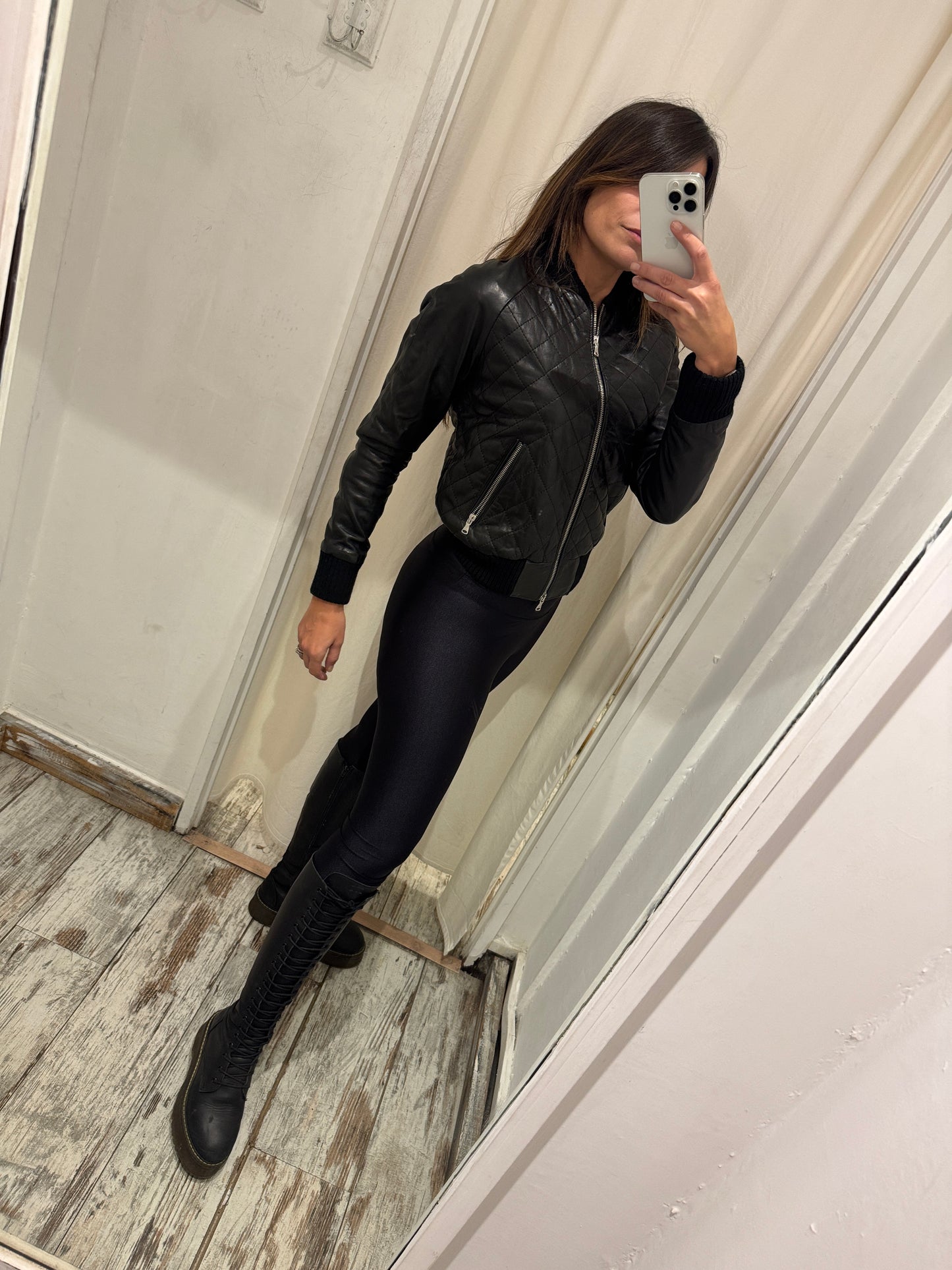 BOMBER GOLDCASE PELLE NERO