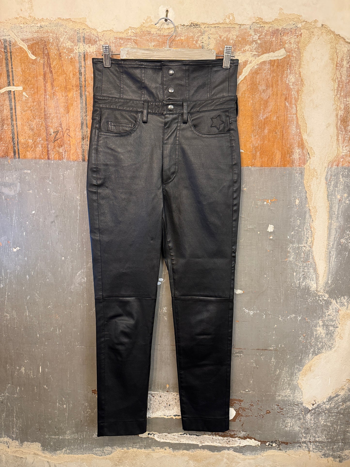 PANTALONE L’EQUILIBRISTE IN PELLE NERO
