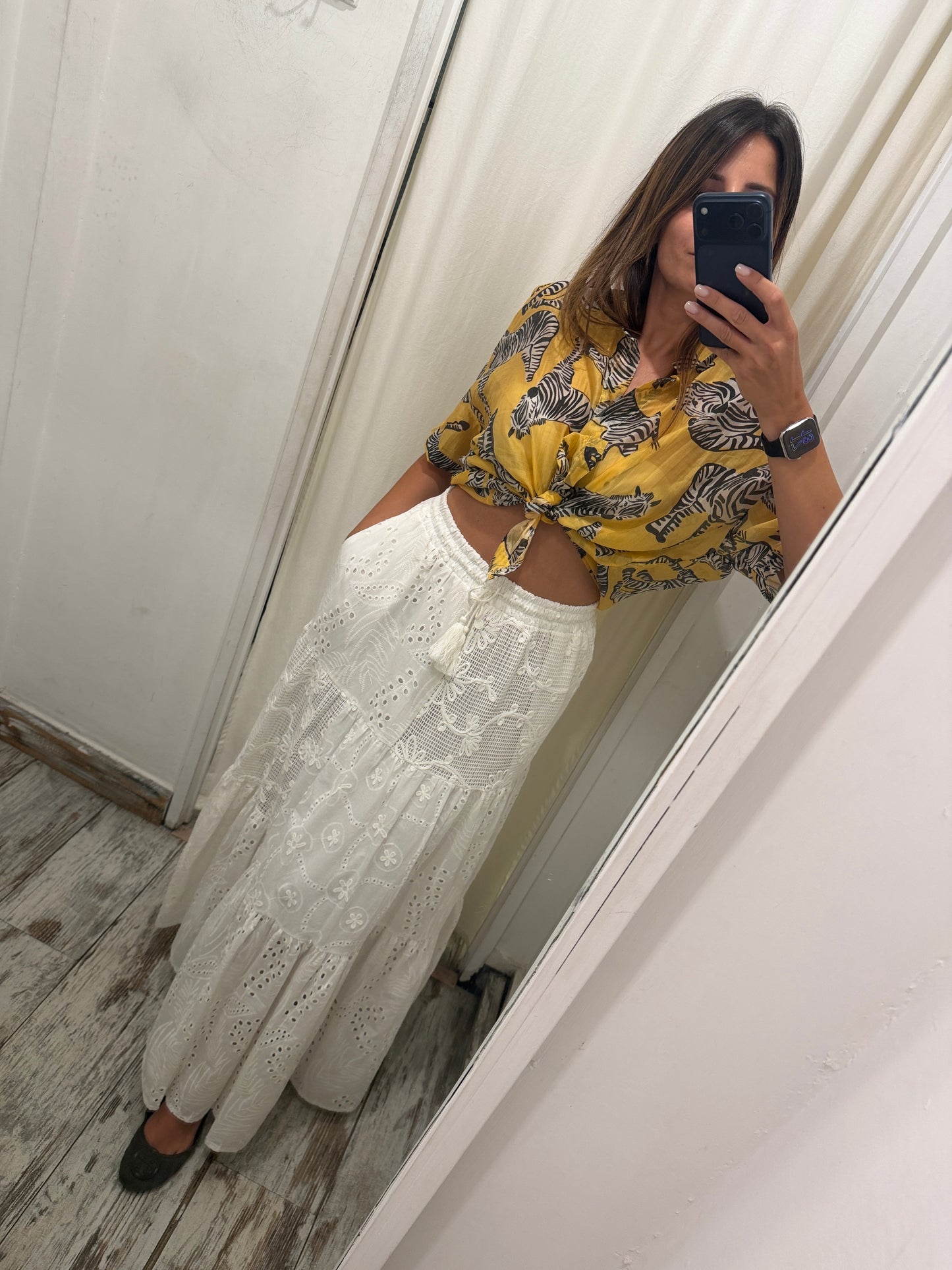 CAMICIA GIALLA ZEBBRE