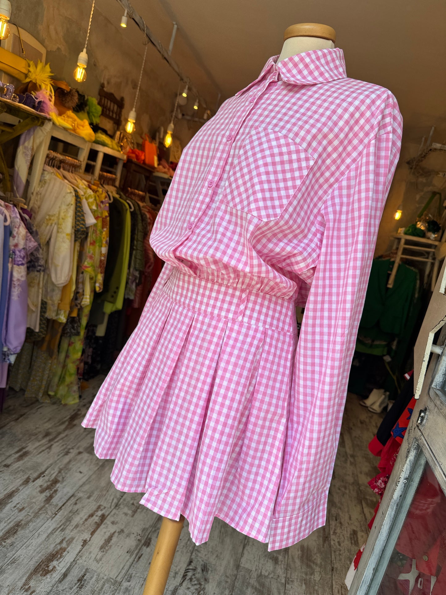 ABITO VICHY ROSA