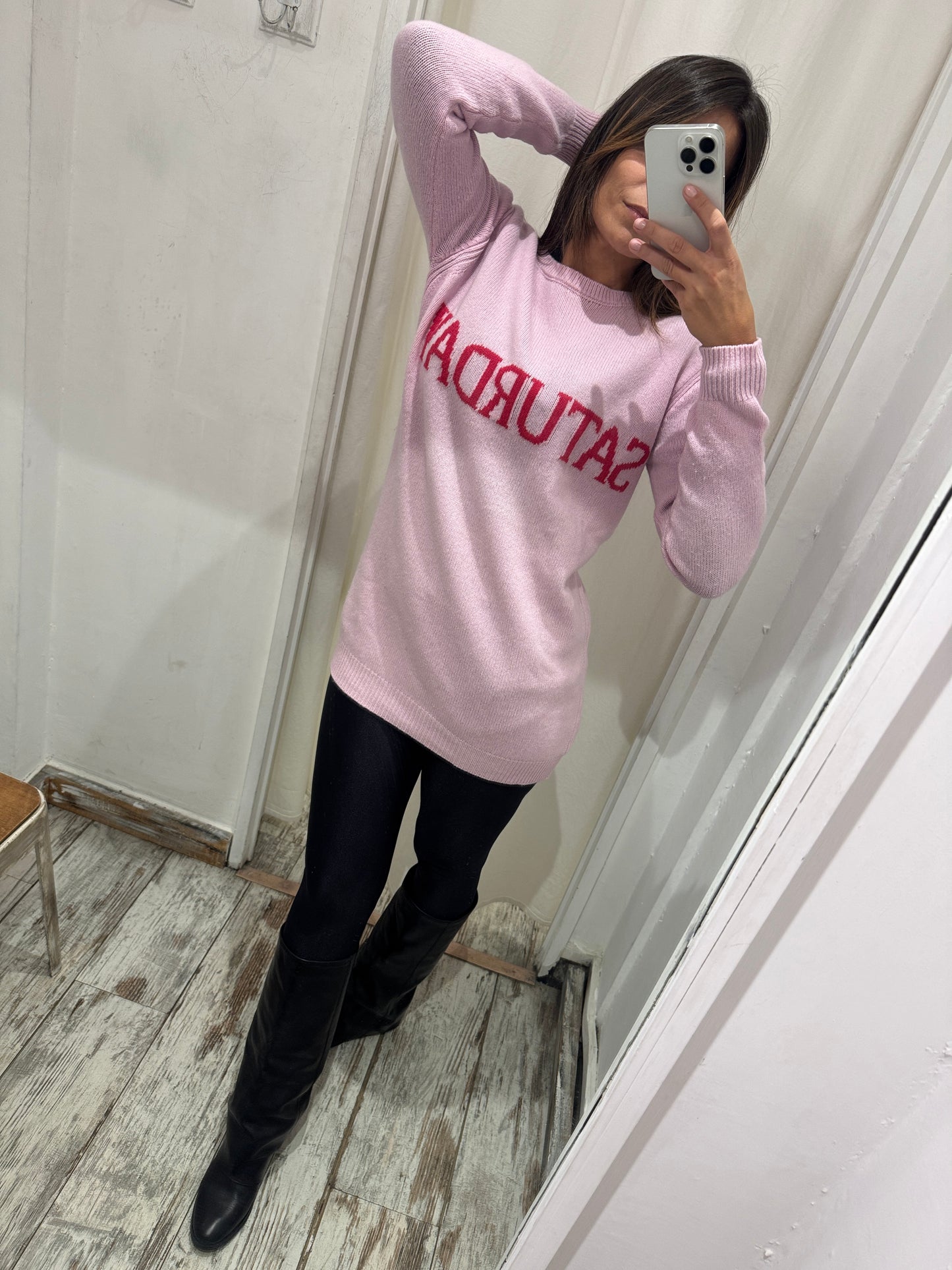 MAGLIA ALBERTA FERRETTI ‘SATURDAY’ ROSA