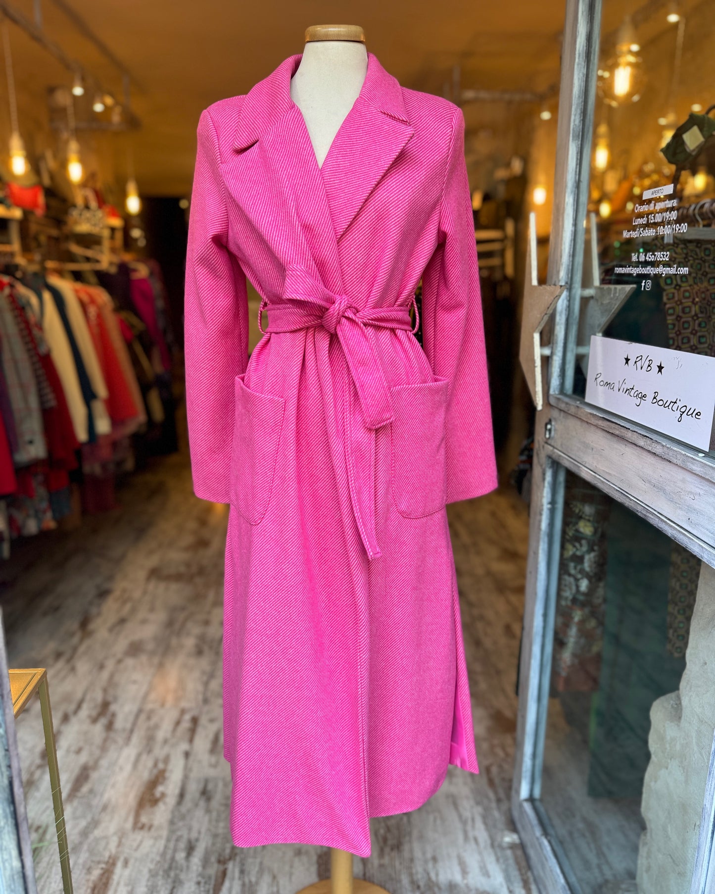 CAPPOTTO LE ROBE A VESTAGLIA ROSA