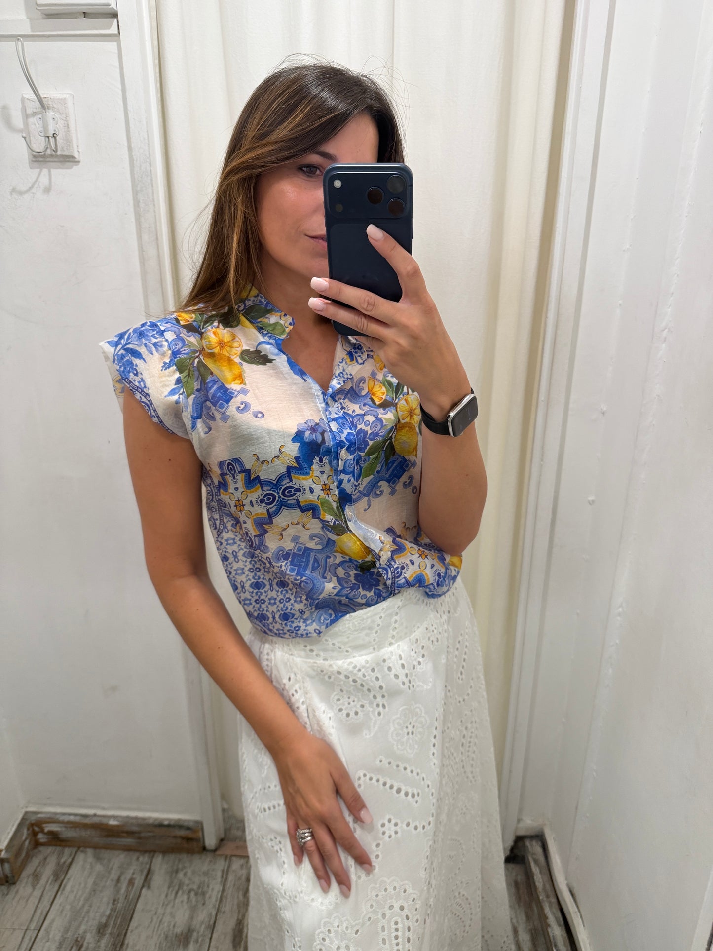 CAMICIA STAMPA CAPRI LIMONI