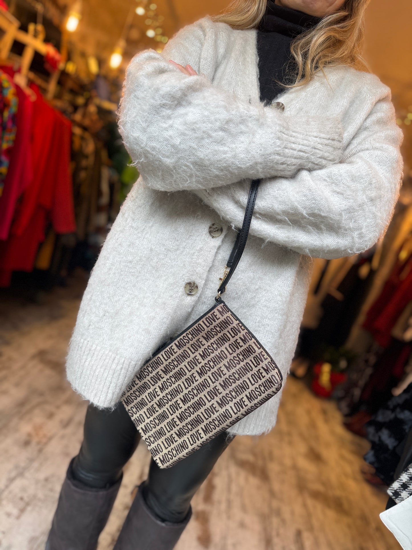 BORSETTA MOSCHINO LOVE ORO