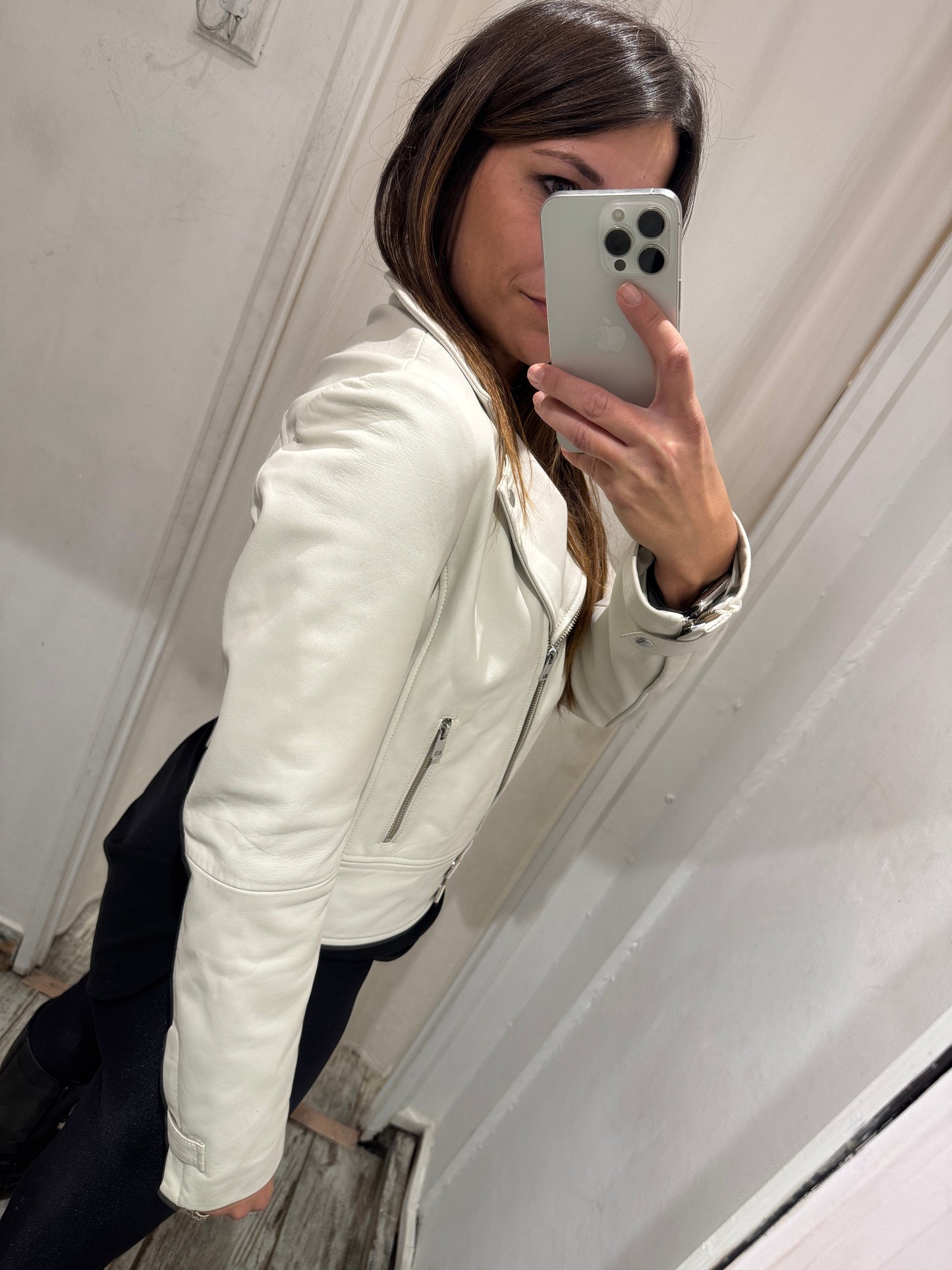 GIUBBETTO PELLE PINKO BURRO