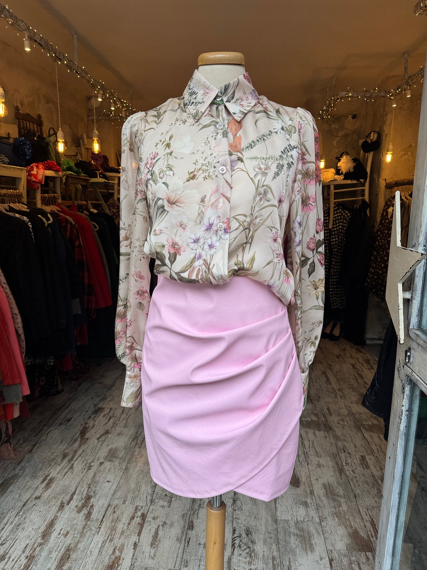 NEW COLLECTION - GONNA DRAPPEGGIATA ROSA
