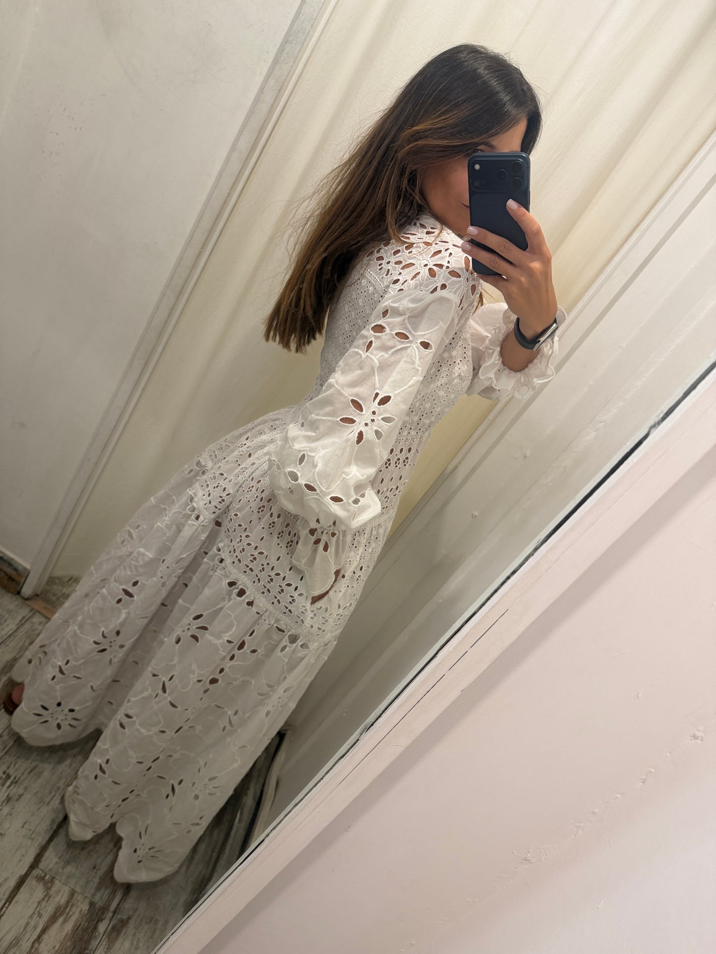 ABITO CHEMISIER ERMANNO SCERVINO SANGALLO BIANCO