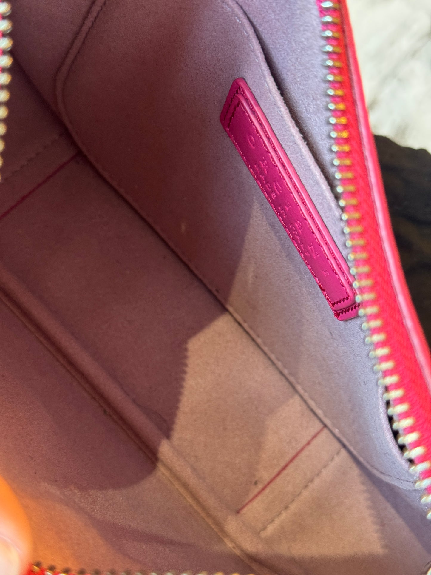 BORSA ORCIANI NEW MOON VANITY PELLE FUCSIA