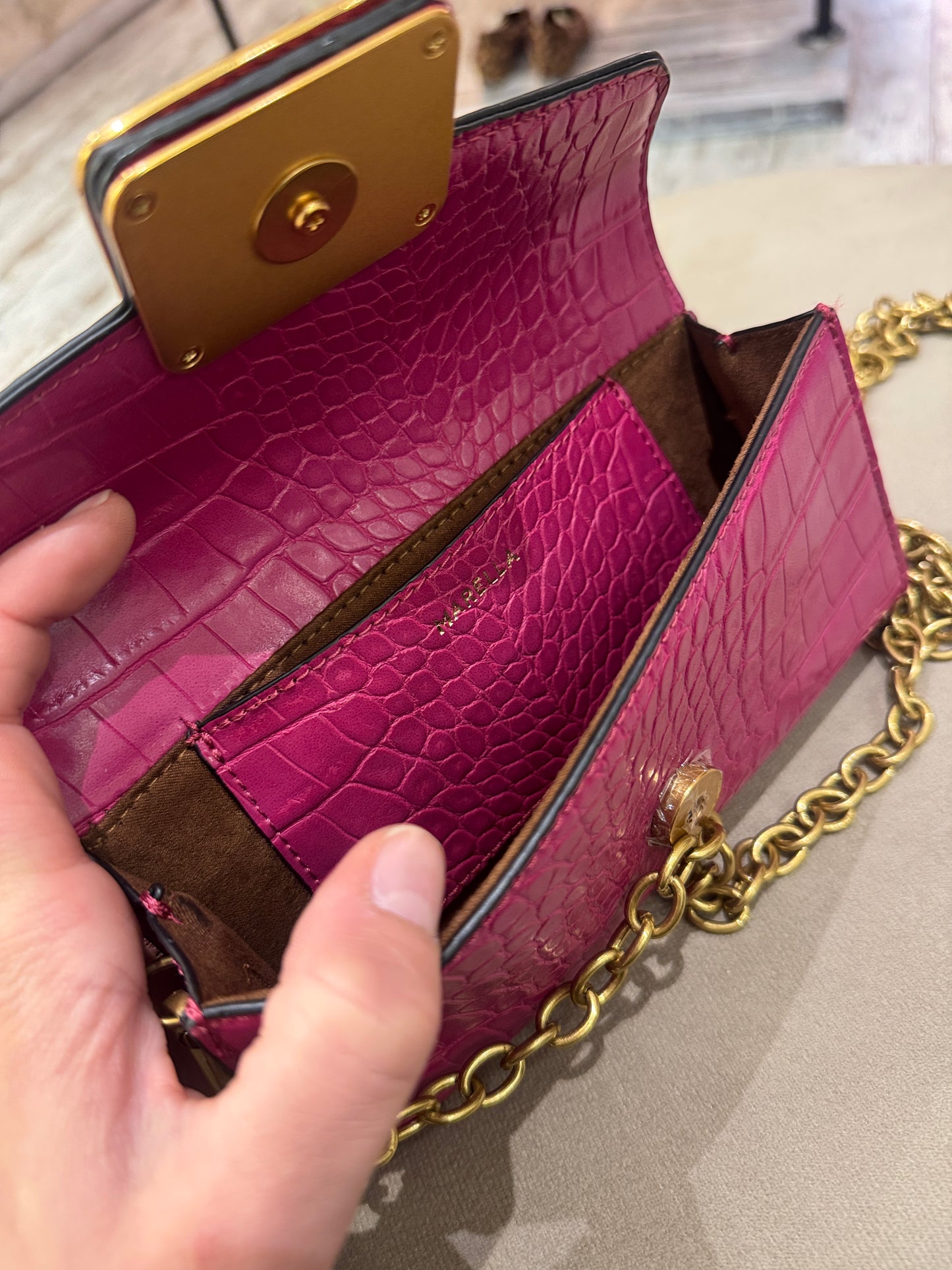 POCHETTE EMME MARELLA TRACOLLINA FUCSIA