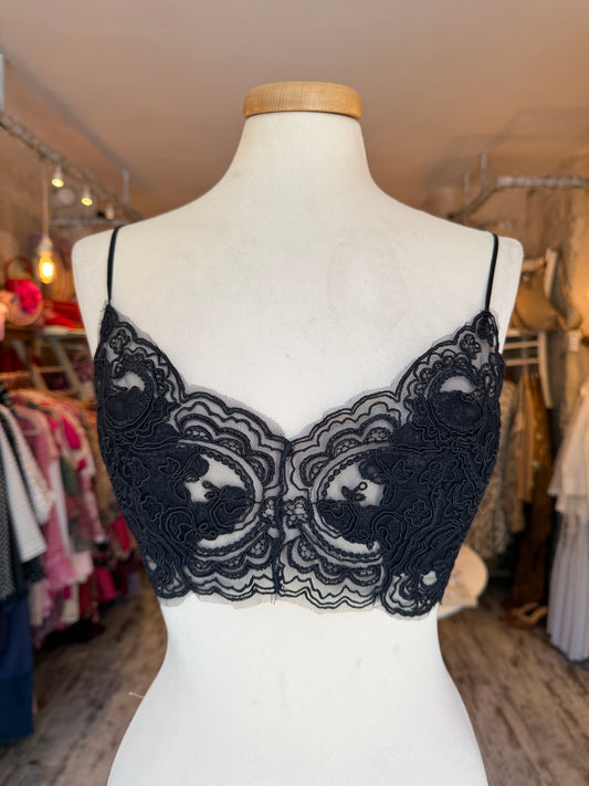 NEW COLLECTION - BRALETTE ERMANNO SCERVINO IN PIZZO NERO