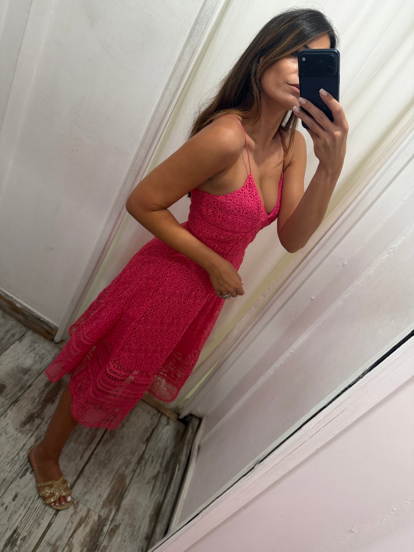 ABITO MAX&CO PIZZO FUCSIA