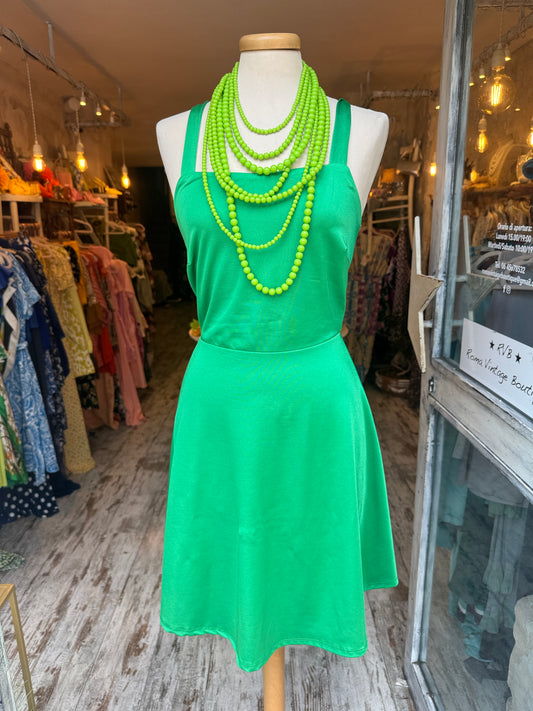 ABITO VERDE LYCRA CORTO