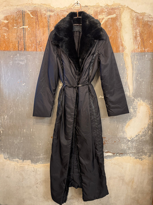 CAPPOTTO IN NYLON ERMANNO SCERVINO NERO