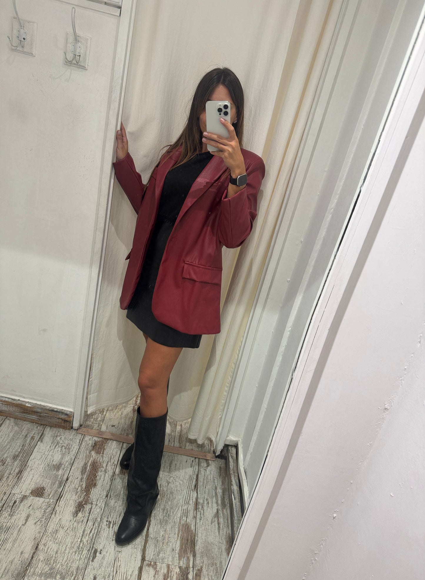 BLAZER OVER ECOPELLE BORDEAUX