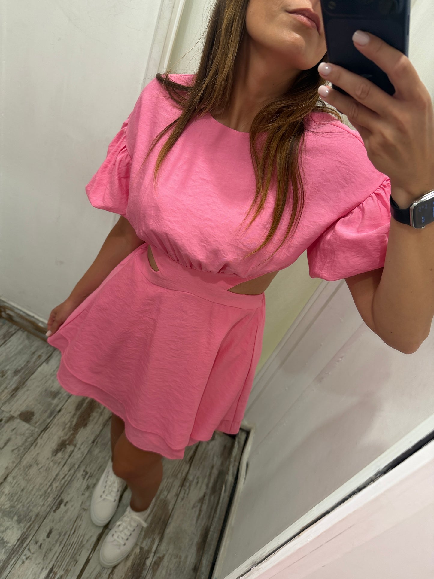 ABITO CUT OUT ROSA BARBIE