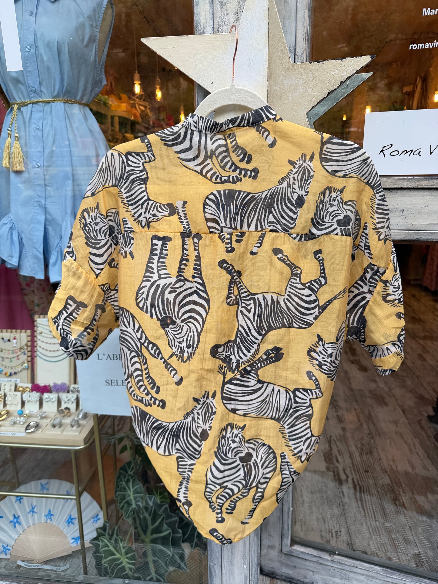 CAMICIA GIALLA ZEBBRE