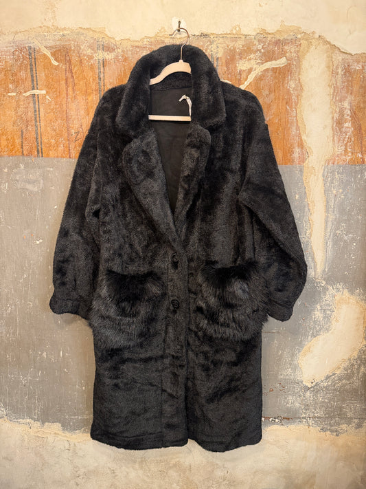 CAPPOTTO TEDDY NERO