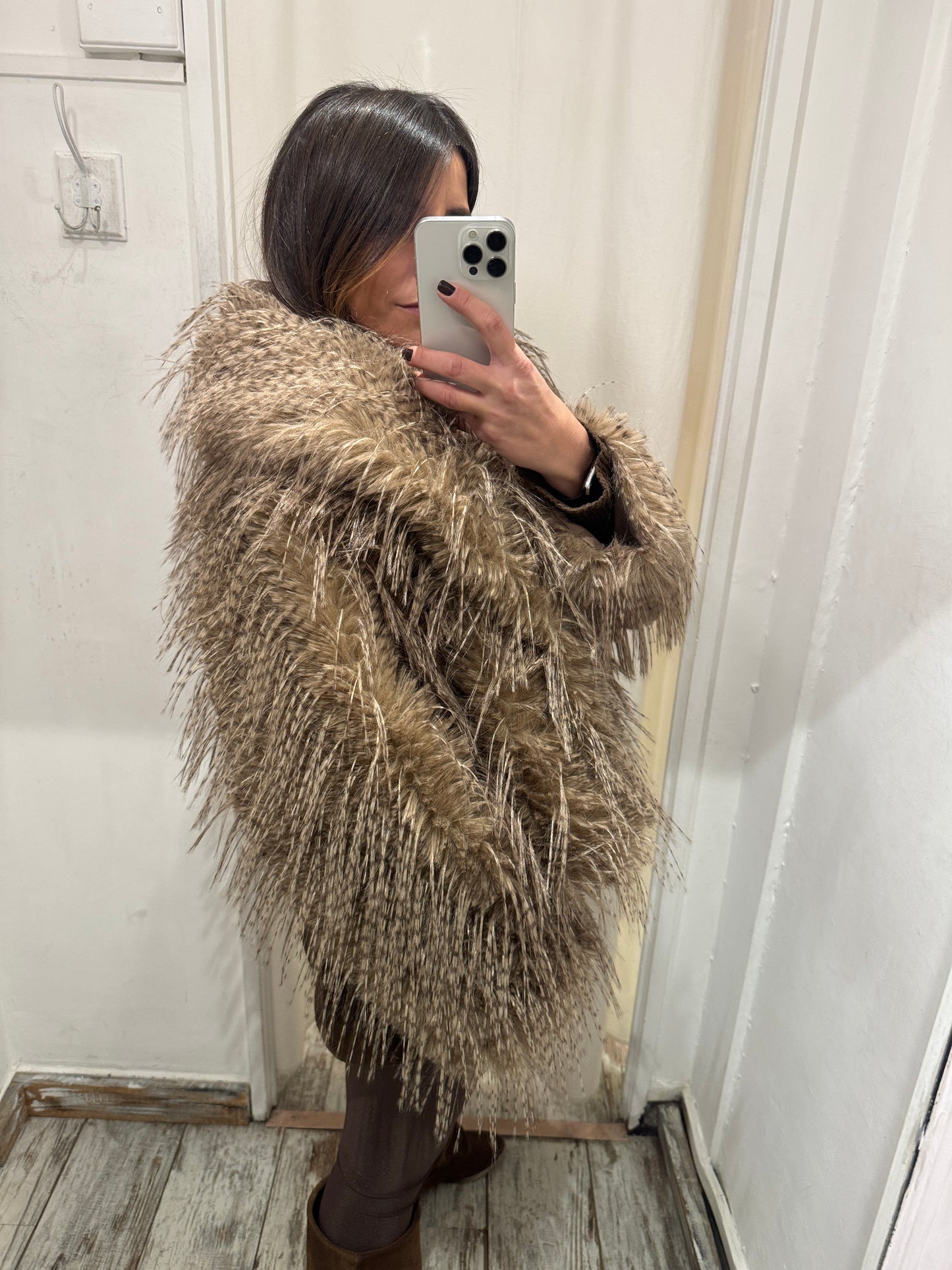 ECOPELLICCIA PIUME BEIGE
