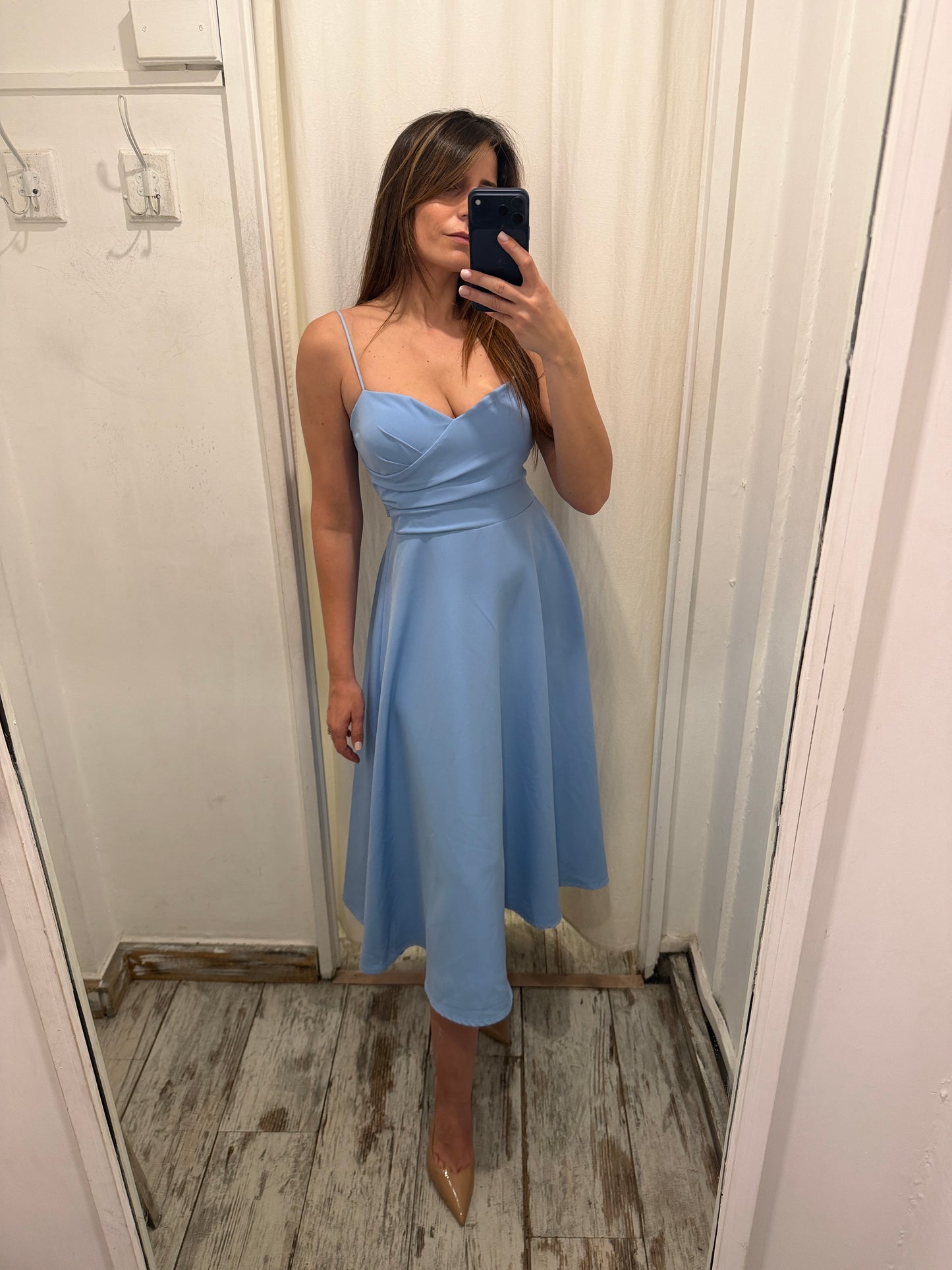 NEW COLLECTION - ABITO MIDI CELESTE