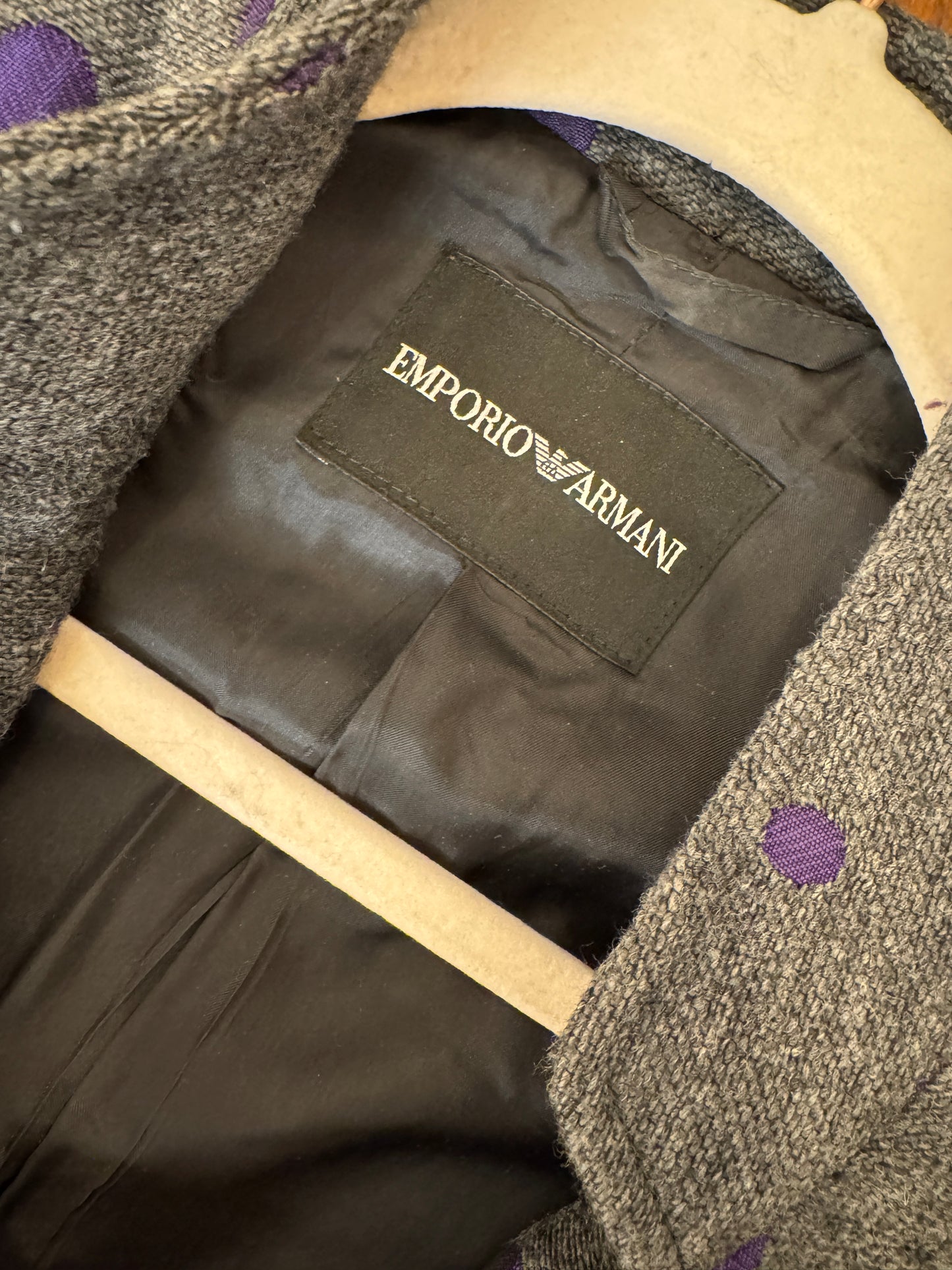 BLAZER EMPORIO ARMANI GRIGIO E VIOLA
