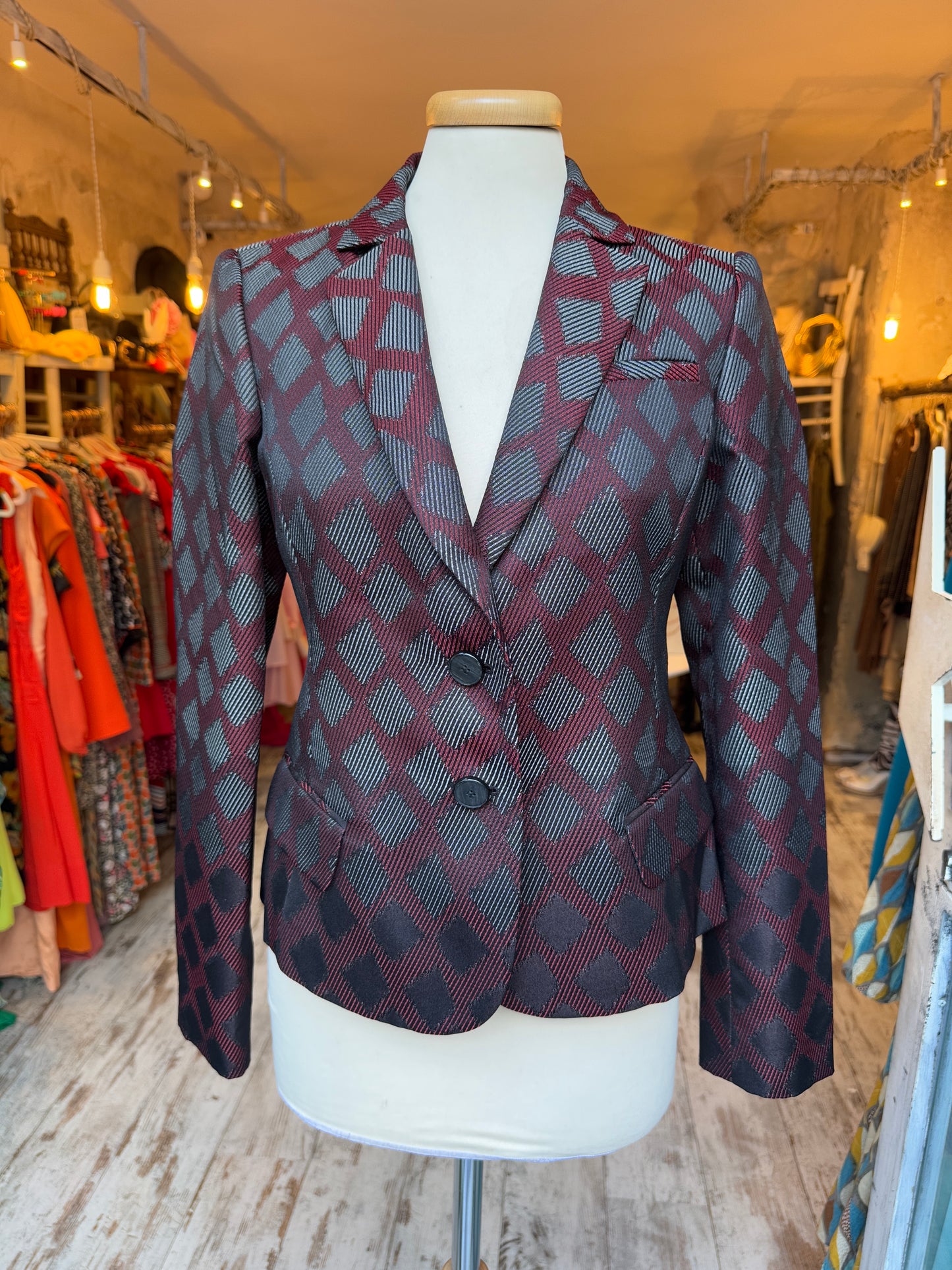 BLAZER EMPORIO ARMANI BORDEAUX FANTASIA
