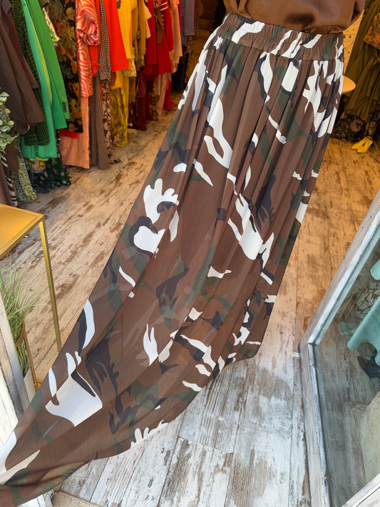 GONNA LUNGA CAMOUFLAGE