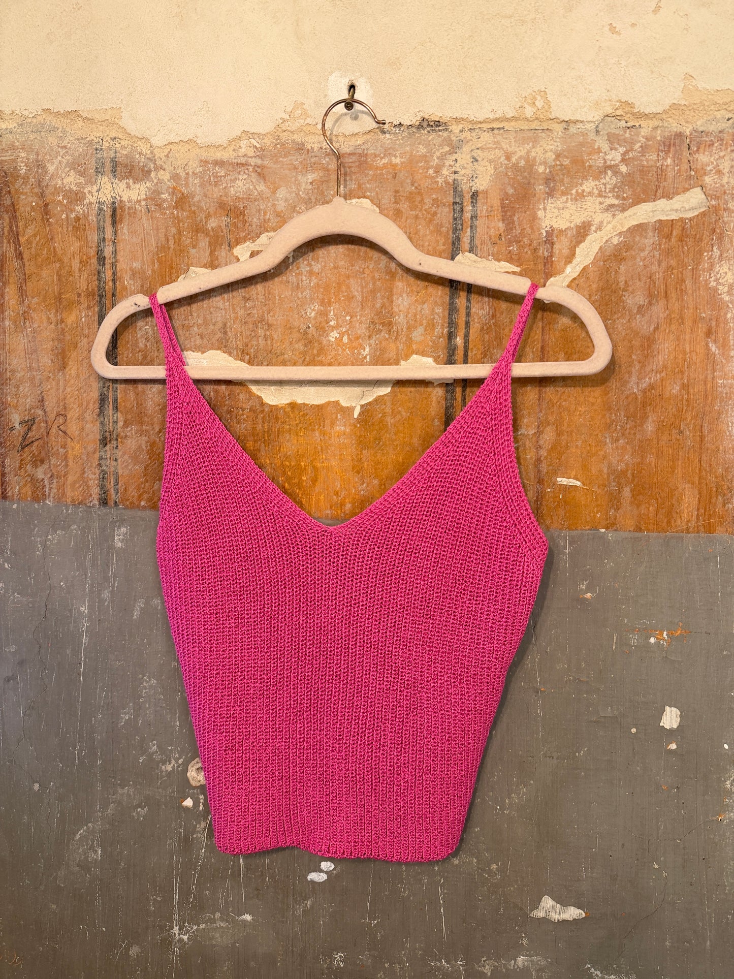 TOP CROP FUCSIA