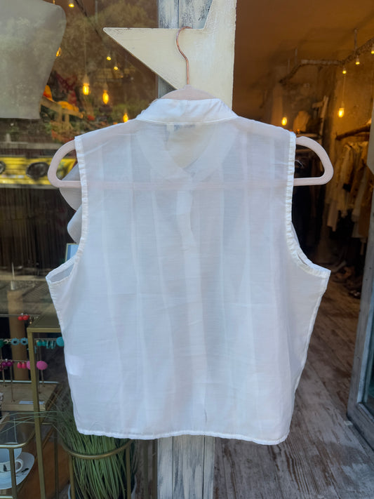 CAMICIA ROUCHES BIANCA