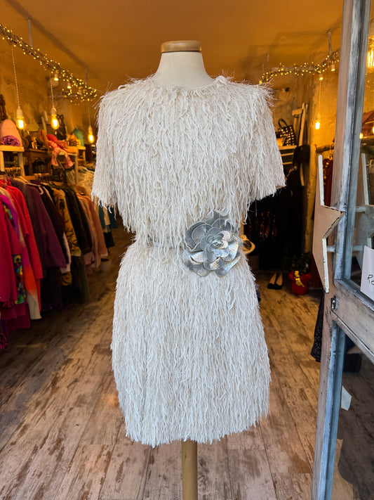 ABITO FRANGE LUREX PANNA