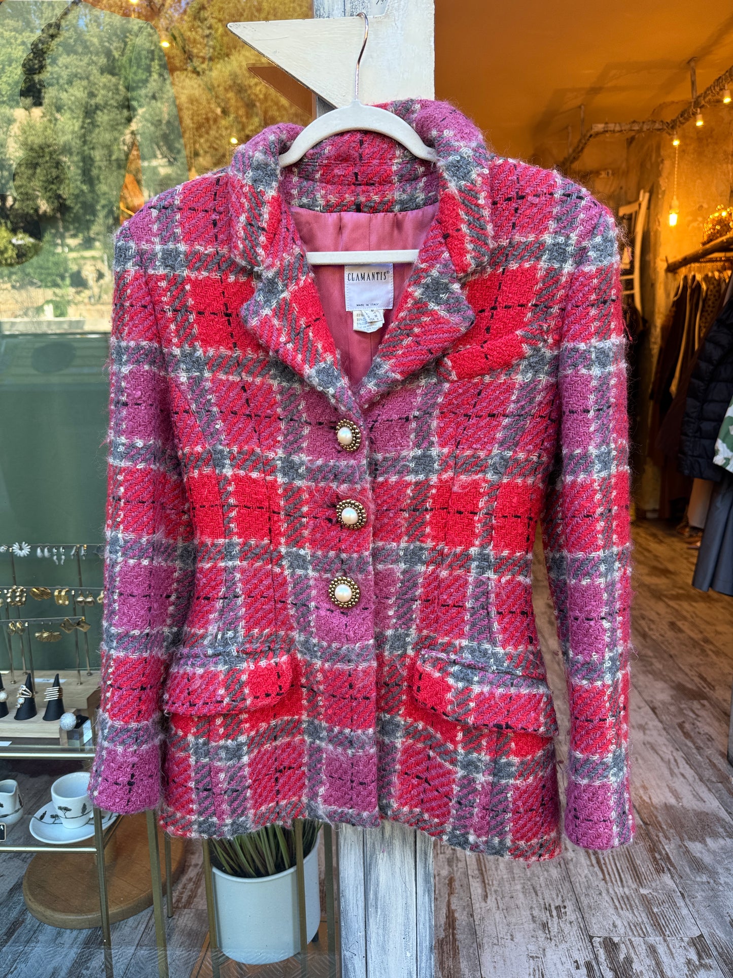 BLAZER CLAMANTIS BOUCLÈ MULTICOLORE